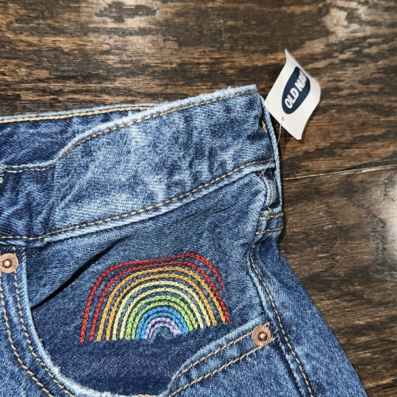 Old Navy OG high rise Jean Shorts Classic Cut-Off Style size 18 new with tags - Picture 8 of 8